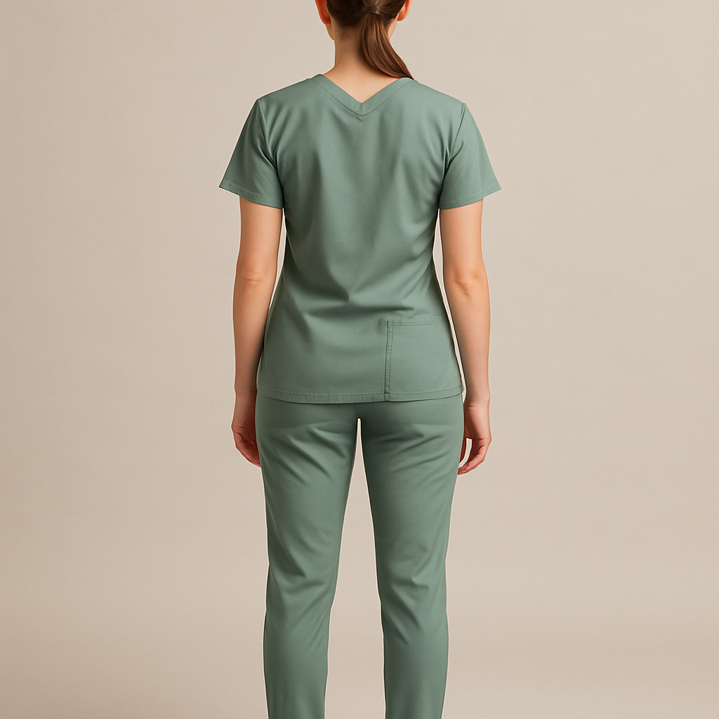 Comfort Scrubs - Residential Nurse Set, back view